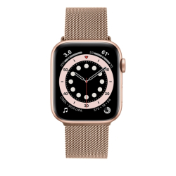 Síťovaný nerezový řemínek FIXED Mesh Strap pro Apple Watch 38/40/41mm, růžove zlatý
