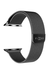 Síťovaný nerezový řemínek FIXED Mesh Strap pro Apple Watch 38/40/41mm, černý